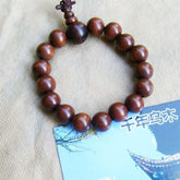 INPHIC-四川碳化木陰沉木千年烏木佛珠 紅椿精磨mm 東方神木手鏈手串